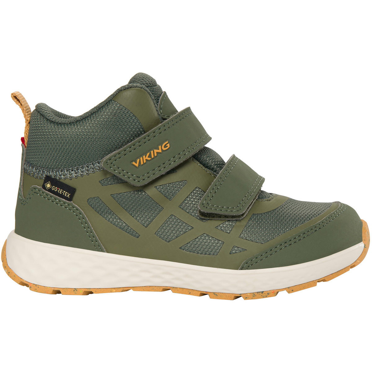 Viking Bambino Scarpe Veme Reflex Mid GTX 2V (Taglia 34, Verde oliva)