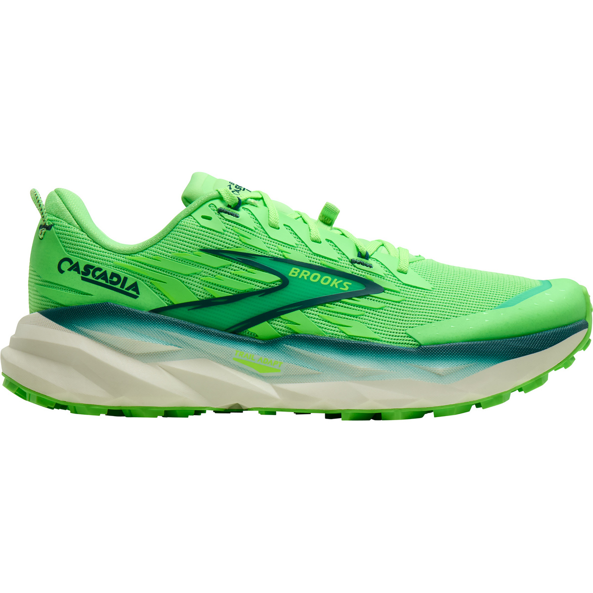 Brooks Homme Chaussures Cascadia 19 (taille 42.5, Vert)