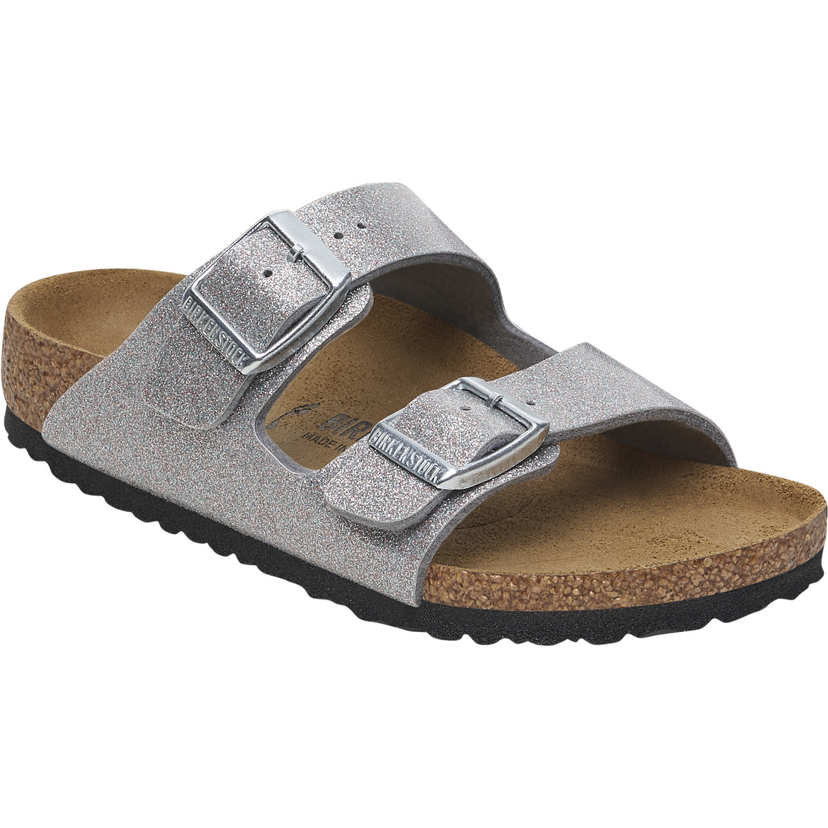 Birkenstock Bambino Sandali Arizona BS BF (Taglia 27, Argento)