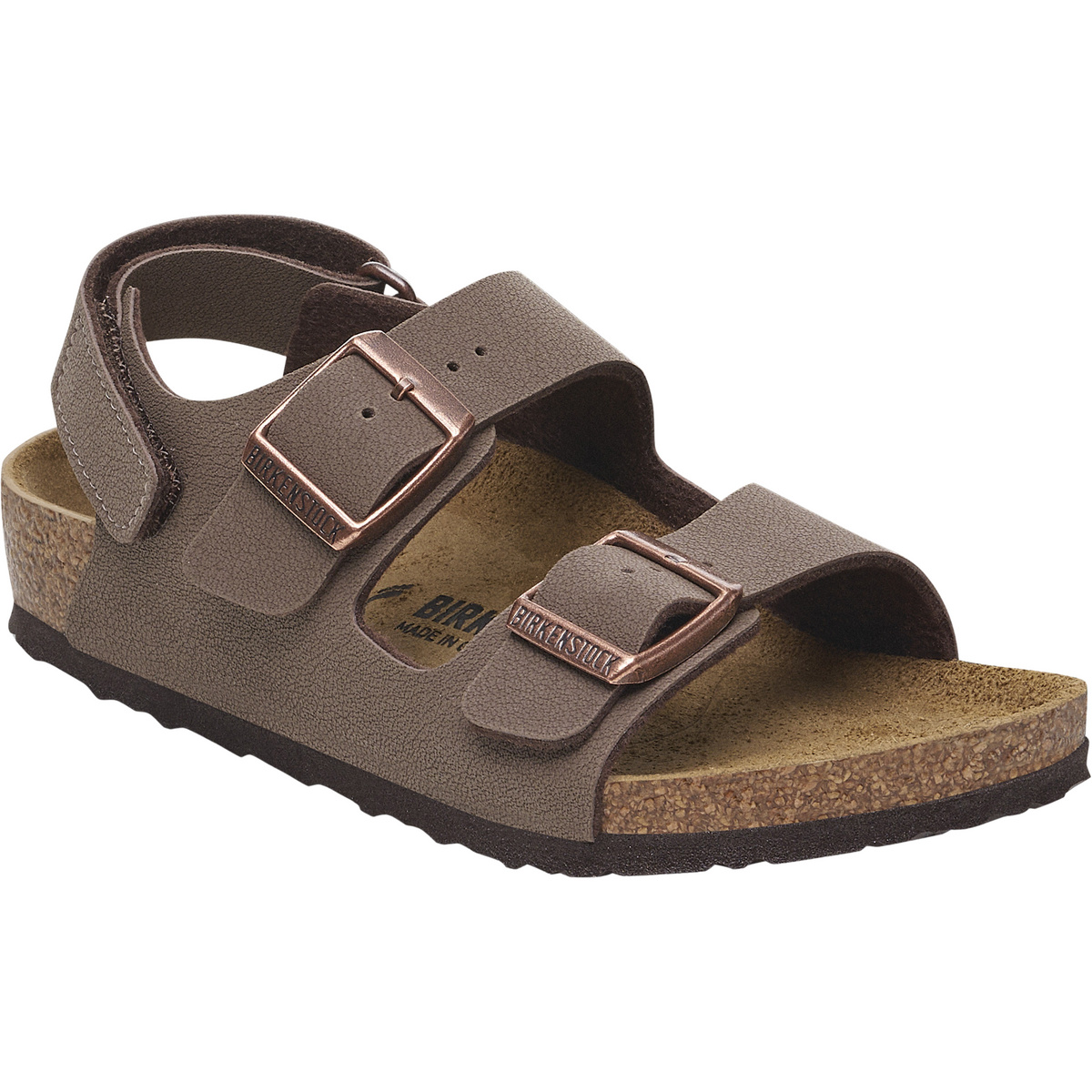 Birkenstock Kinder Milano AS BF Birkibuc Sandale (Größe 32, braun)