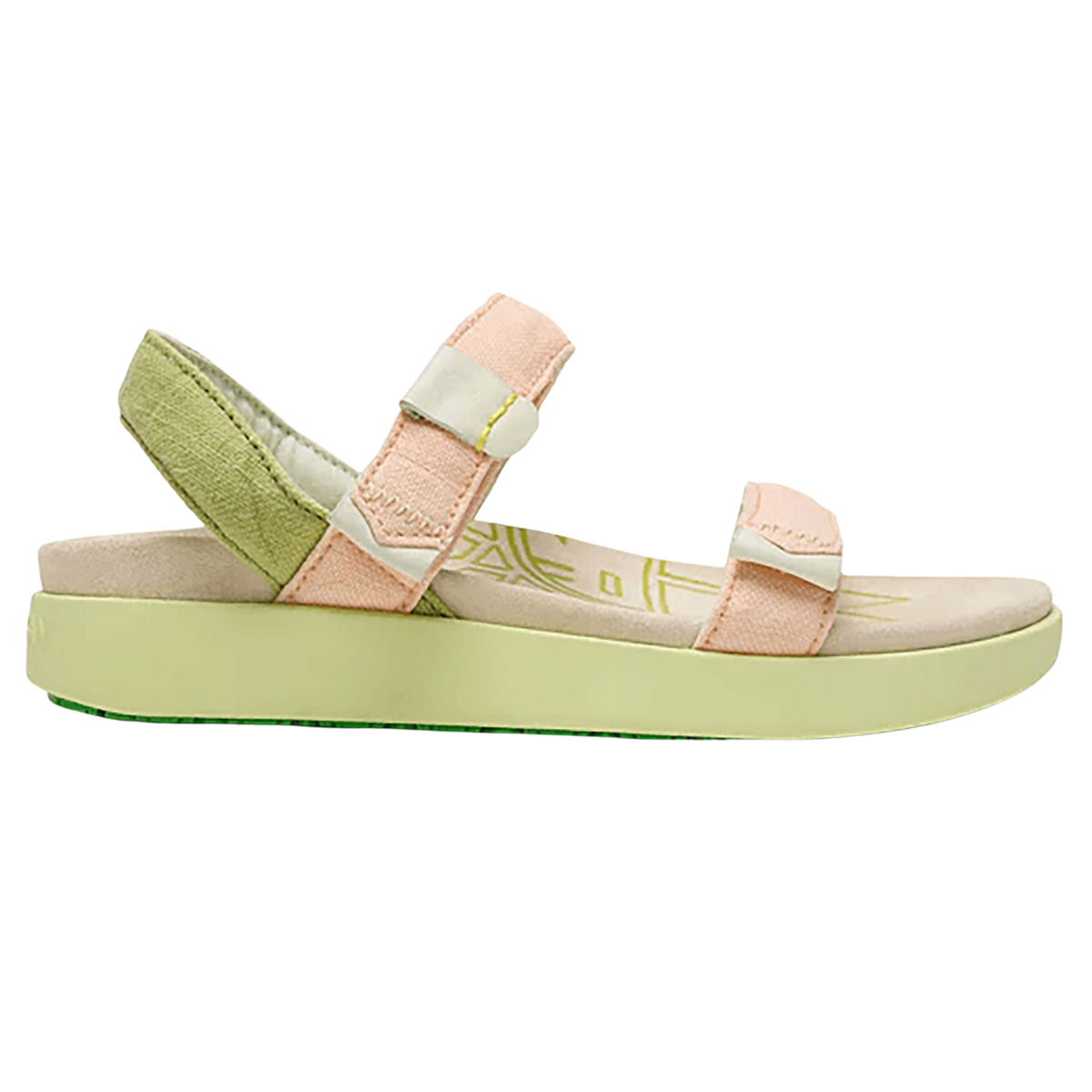 Satorisan Femme Sandale Kona Linen (taille 37, Vert)