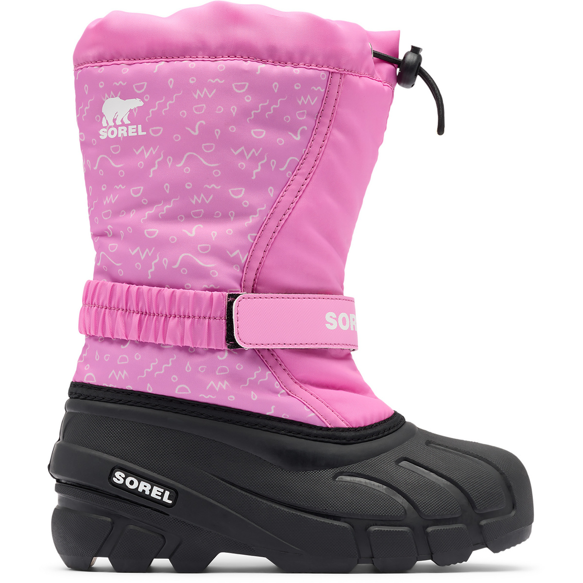 Sorel Bambino Scarpe Flurry Print (Taglia 29, Magenta)