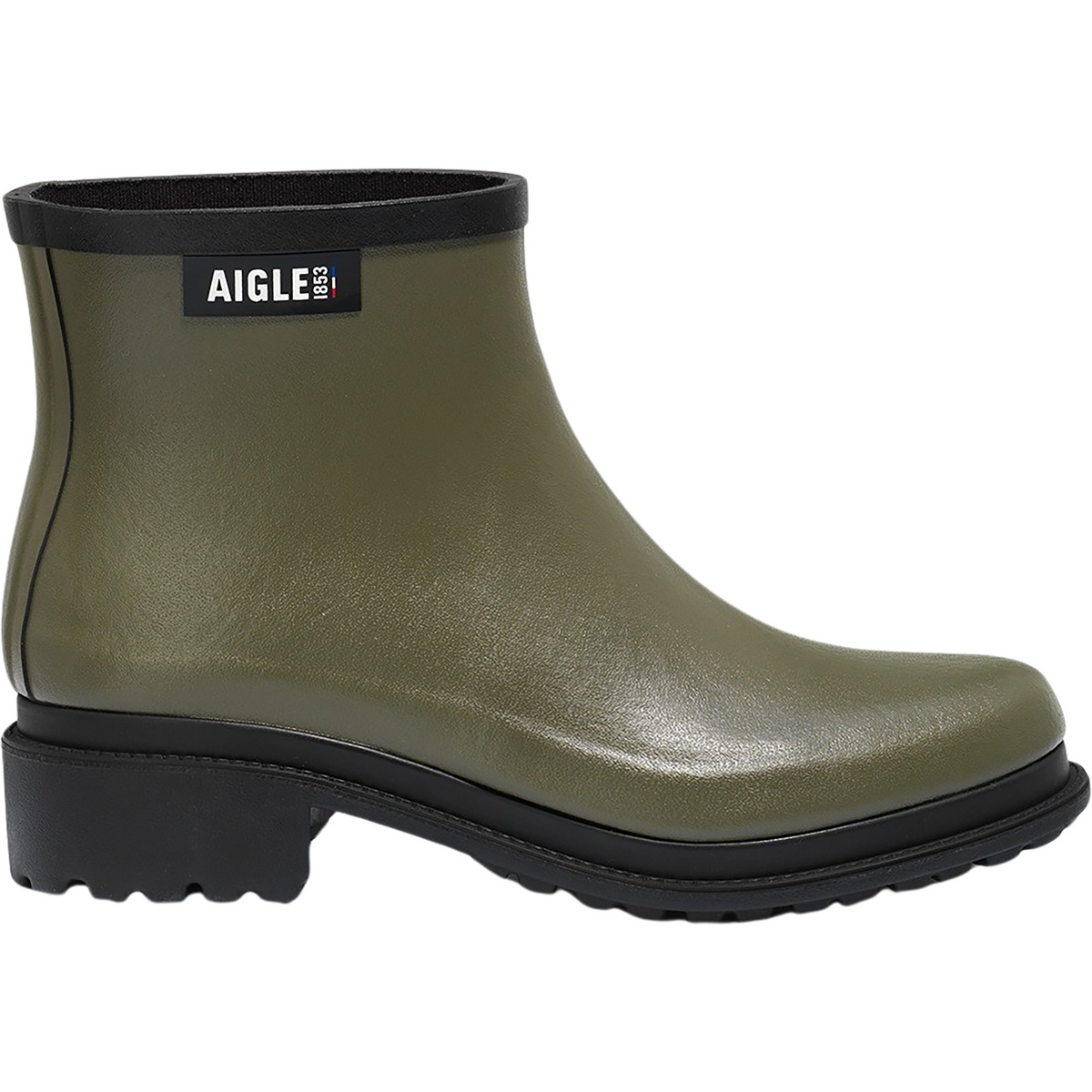 Aigle Femme Bottes en caoutchouc Fulfeel Low (taille 38, Olive)