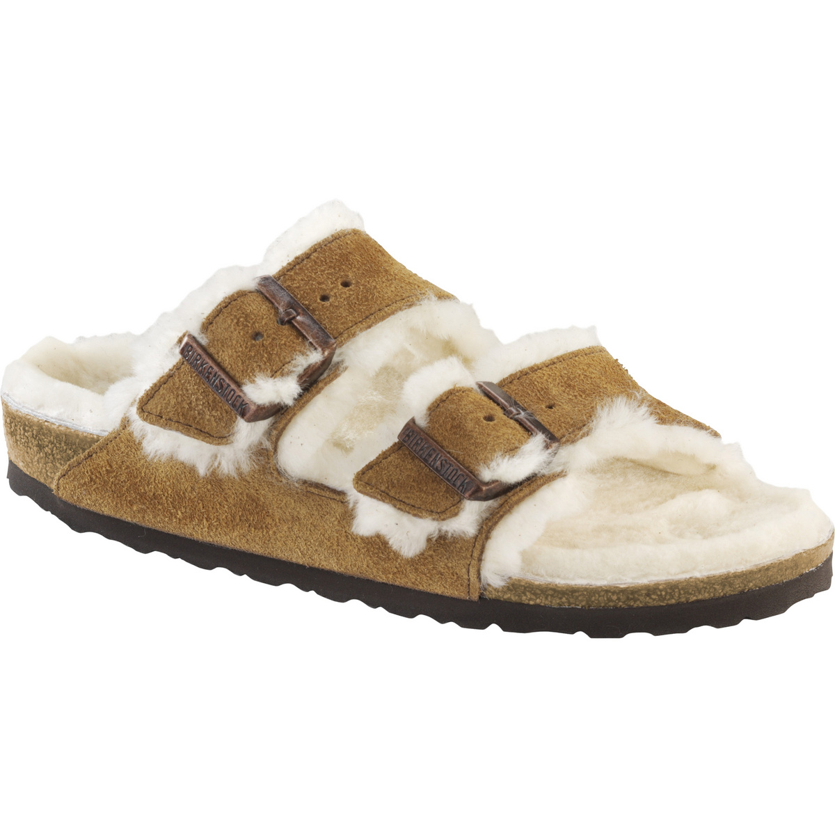 Image of Birkenstock Donna Sandali Arizona Shearling Suede