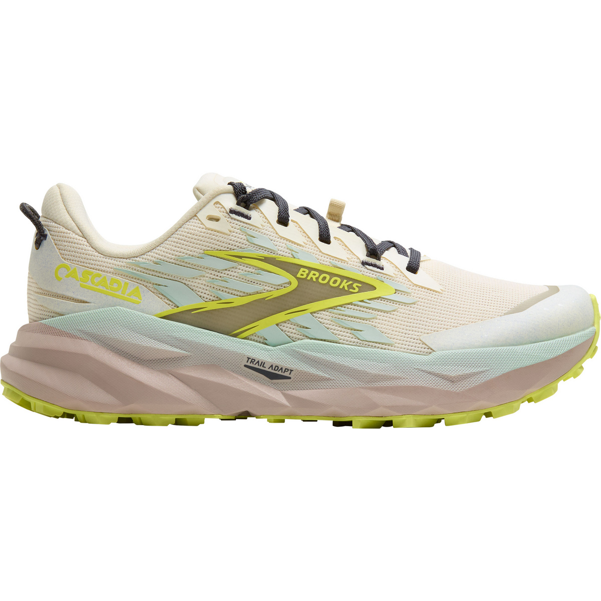 Brooks Femme Chaussures Cascadia 19 Wide (taille 38, Jaune)