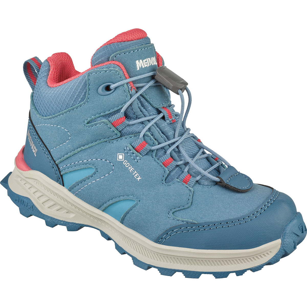 Meindl Kinder Kivo Mid GTX Schuhe (Größe 28, blau)