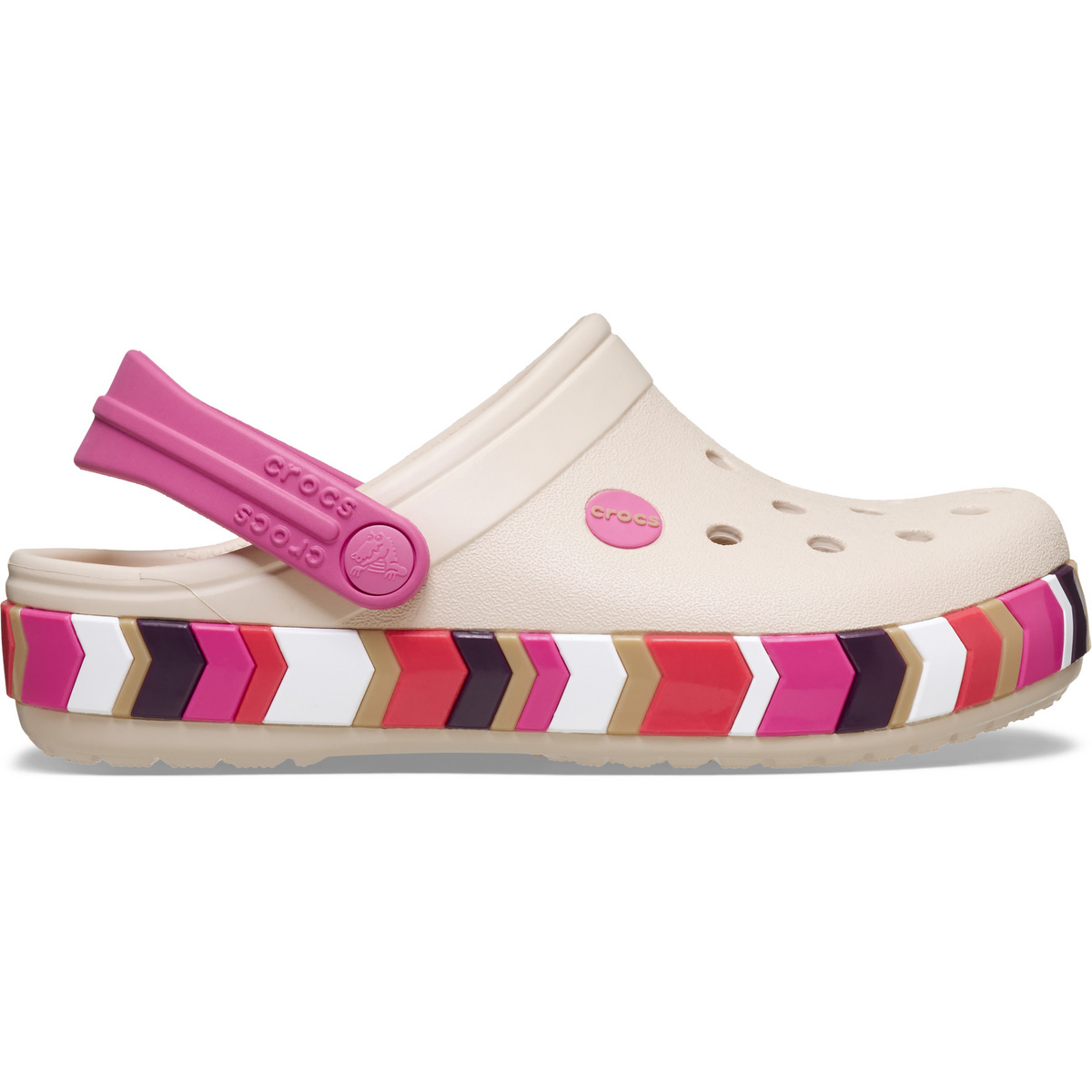 Image of Crocs Kinder Crocband Chevron Band Clog Sandale