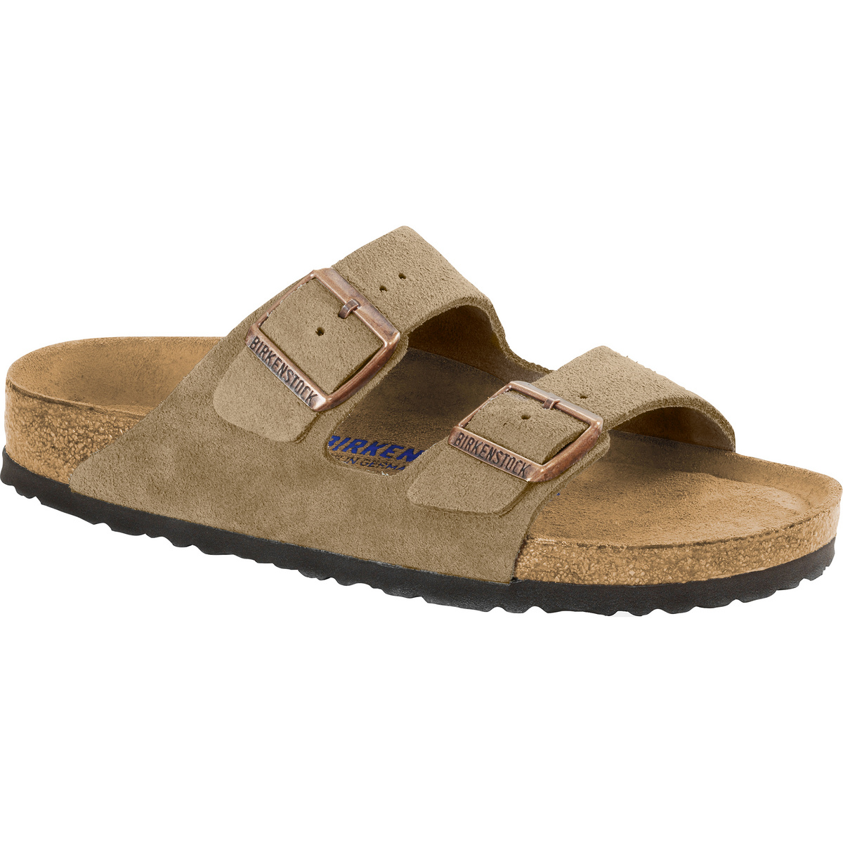 Image of Birkenstock Damen Arizona Soft Footbed Suede Narrow Sandale