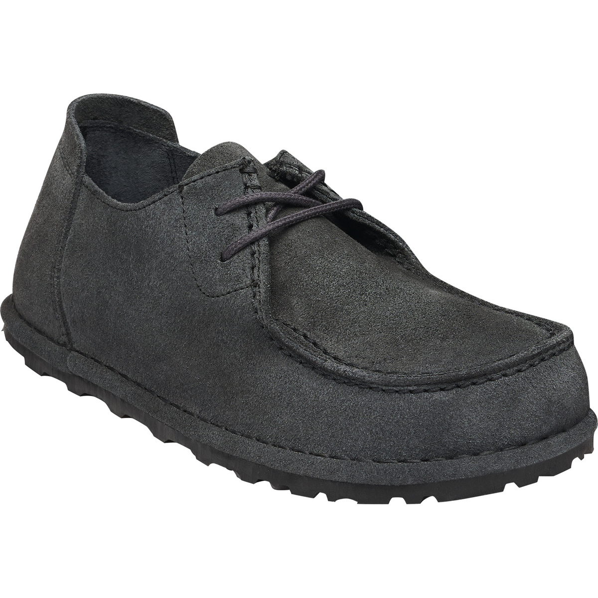 Birkenstock Utti Lace Suede Leather Schuhe (Größe 42, schwarz)