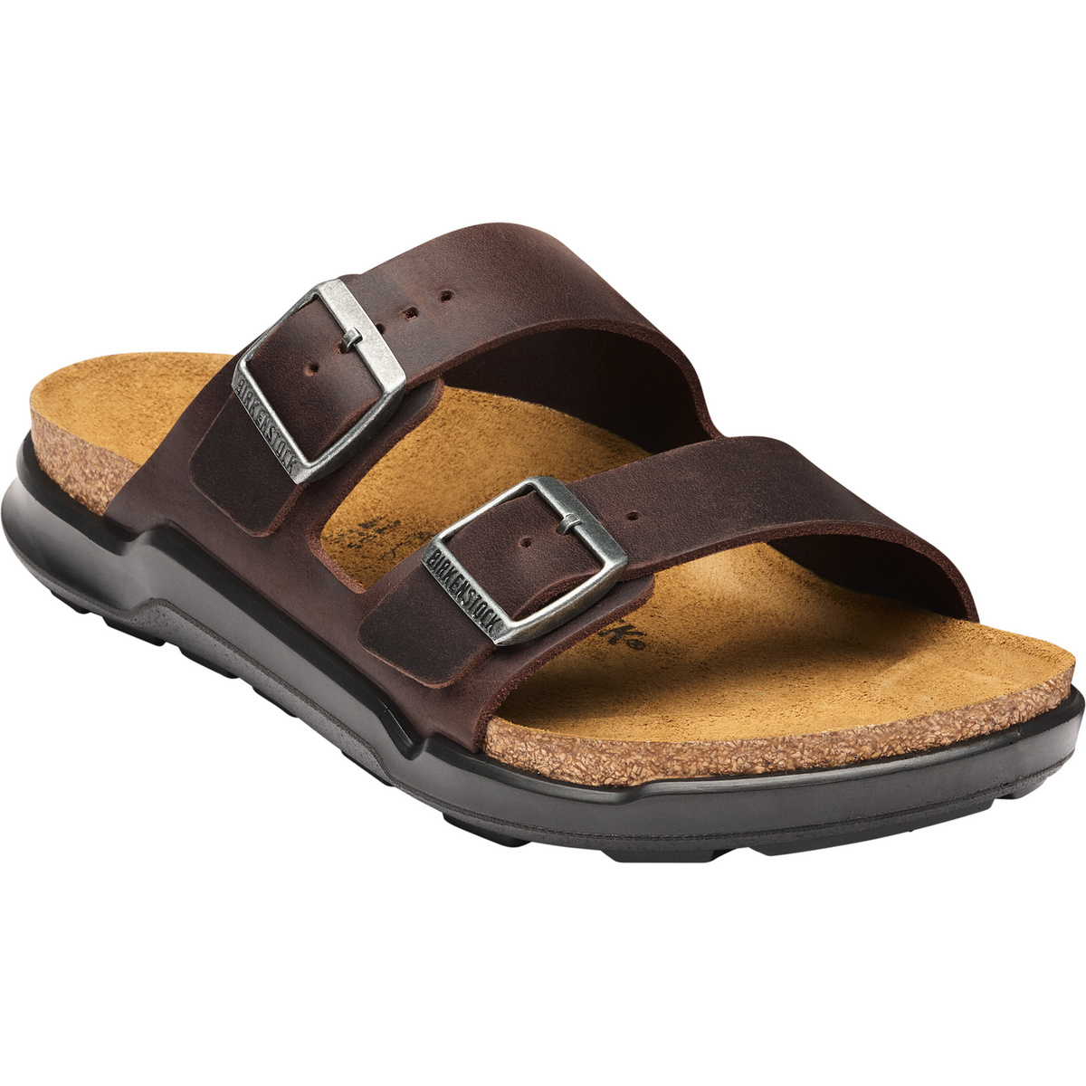 Image of Birkenstock Herren Arizona Crosstown Oiled Leather Regular Sandale