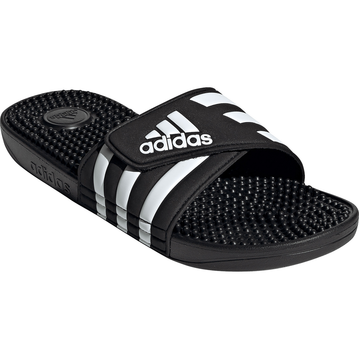 adidas Adissage Sandale (Größe 39 , cblack-ftwwht-cblack)