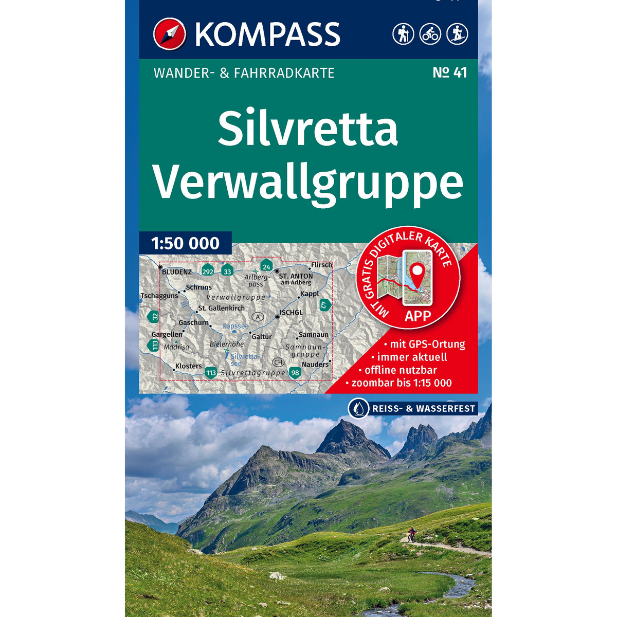 Image of Kompass Verlag WK 41 Silvretta - Verwallgruppe