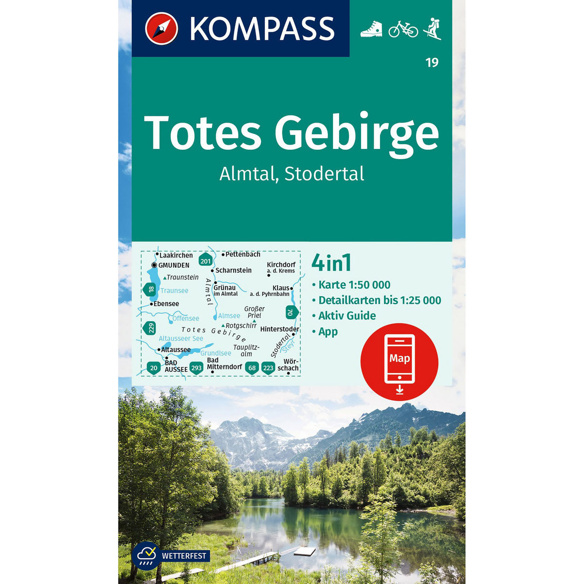 Kompass Verlag WK 19 Totes Gebirge - Almtal - Stodertal (Größe One Size, 3. Aufl. 2024)