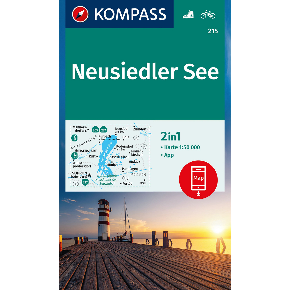 Kompass Verlag WK 215 Neusiedler See (Größe One Size, 3. Aufl. 2023)