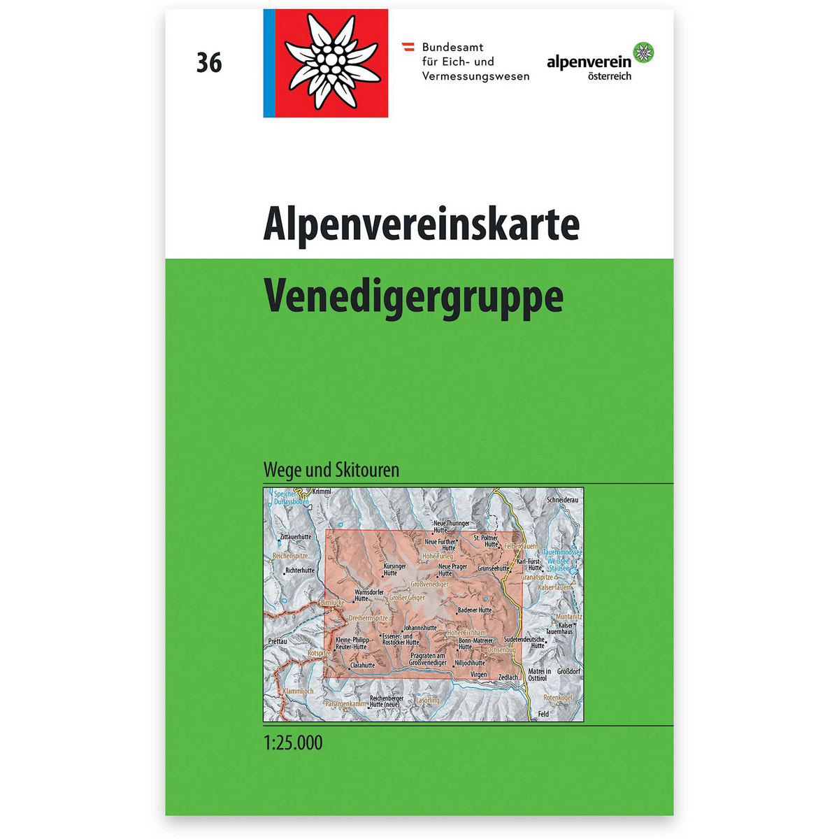 Image of DAV AV-Karte 36 Venedigergruppe