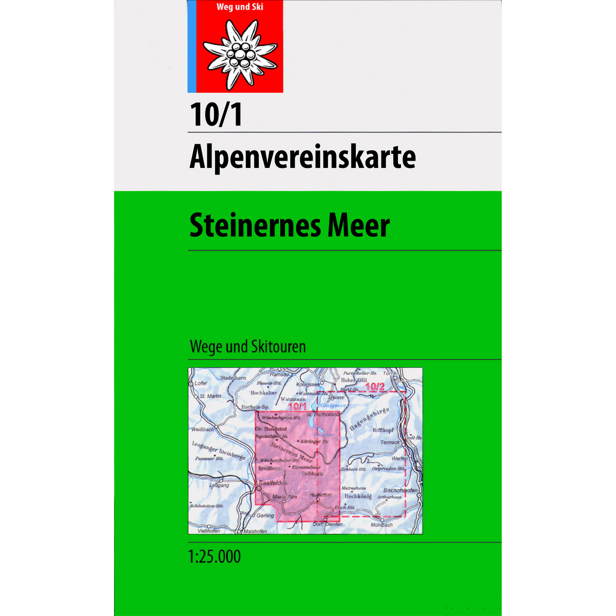 Image of DAV AV-Karte 10/1 Steinernes Meer