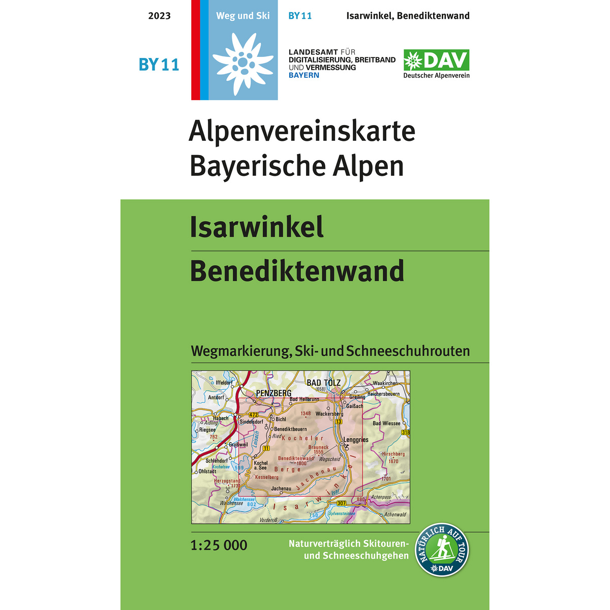 Image of DAV AV-Karte BY 11 Isarwinkel, Benediktenwand