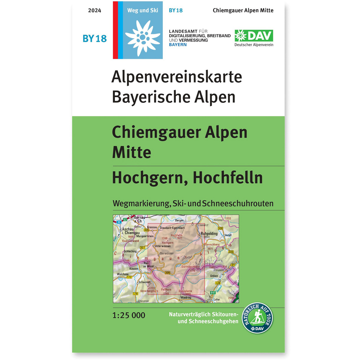 DAV AV-Karte BY 18 Chiemgauer Alpen Mitte, Hochgern