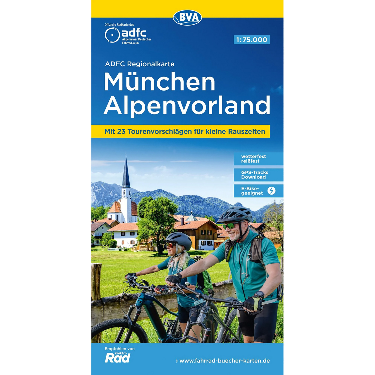 Image of Bielefelder Verlag München Alpenvorland ADFC-Regionalkarte