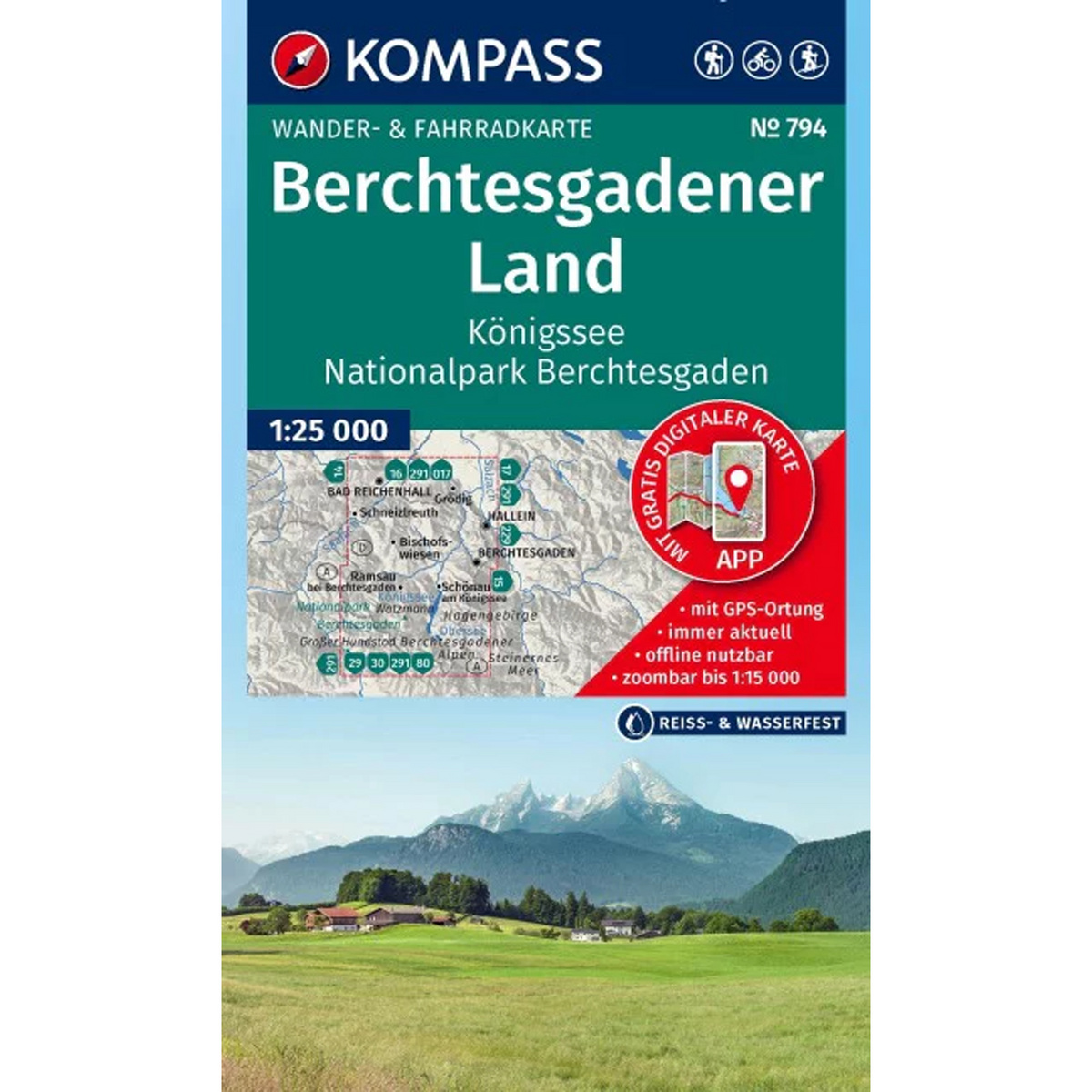 Image of Kompass Verlag WK 794 Berchtesgadener Land - Königssee