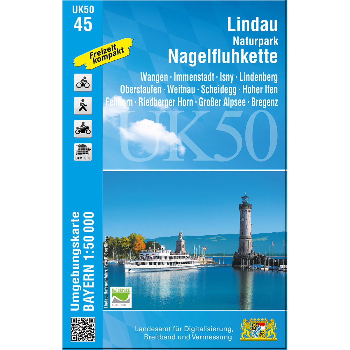 Image of Landesamt Digitalisierung, Breitband, Vermessung UK 50-45 Lindau - Naturpark Nagelfluhkette