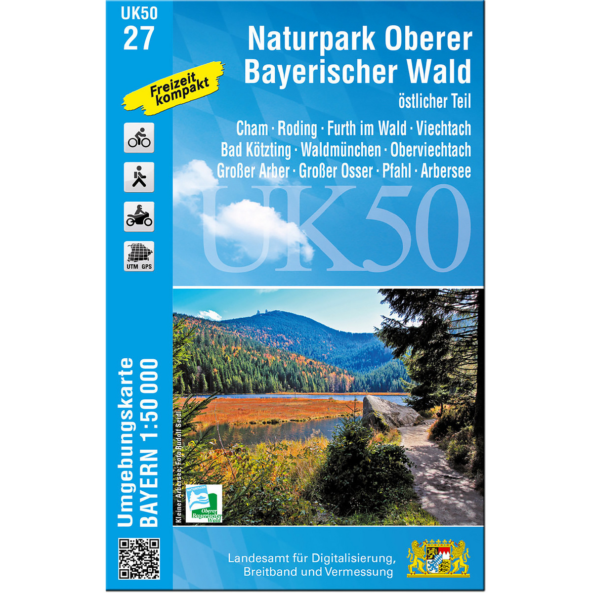 Image of Landesamt Digitalisierung, Breitband, Vermessung UK 50-27 Naturpark Oberer Bayerischer Wald, östl.