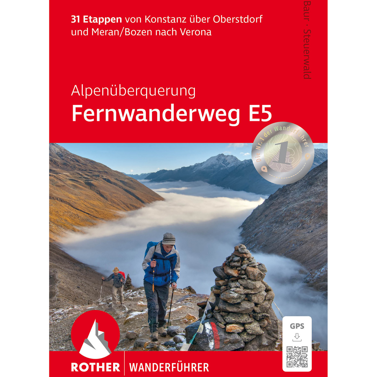 Rother Guide de randonnée longue distance E5 (taille One Size, 14. Aufl. 2025)