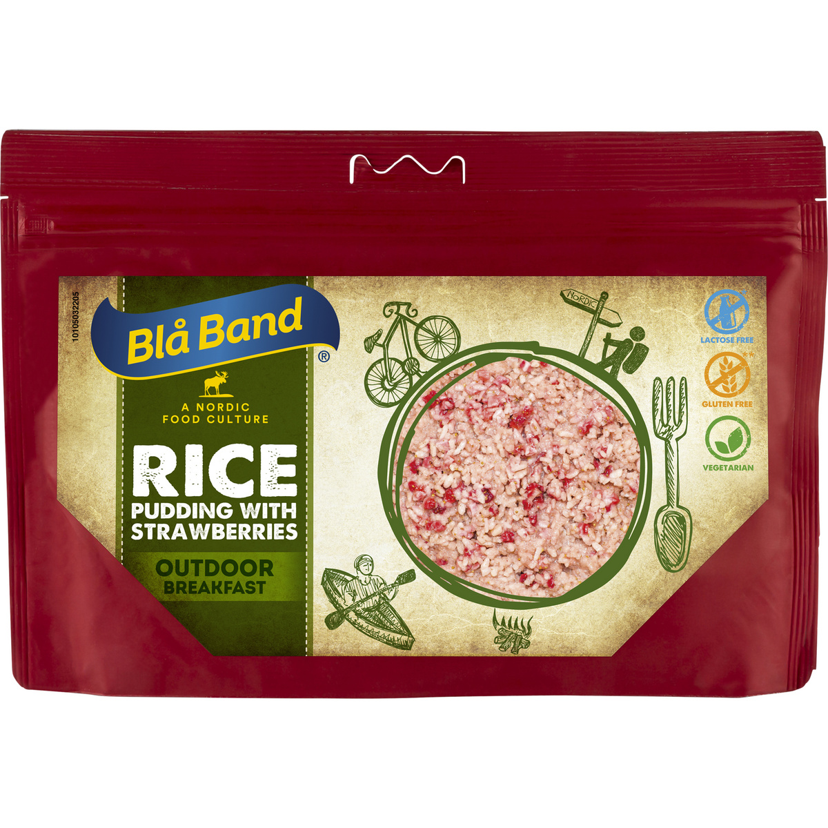 Image of Blå Band Milchreis mit Erdbeeren