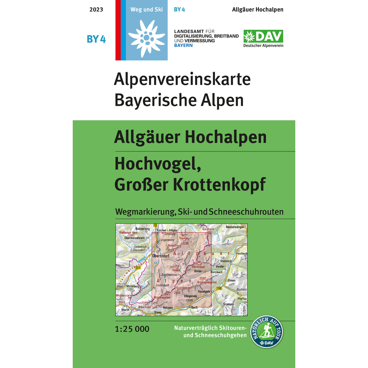 DAV AV-Karte BY 4 Allgäuer Hochalpen (Größe One Size, 3. Aufl. 2023)