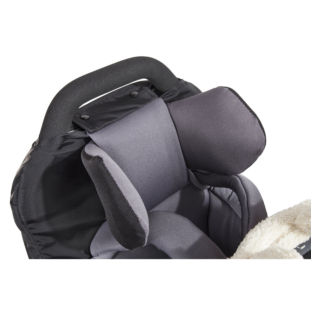 Vaude Kinder Kopfstütze für Shuttle (Größe ONE SIZE, schwarz)