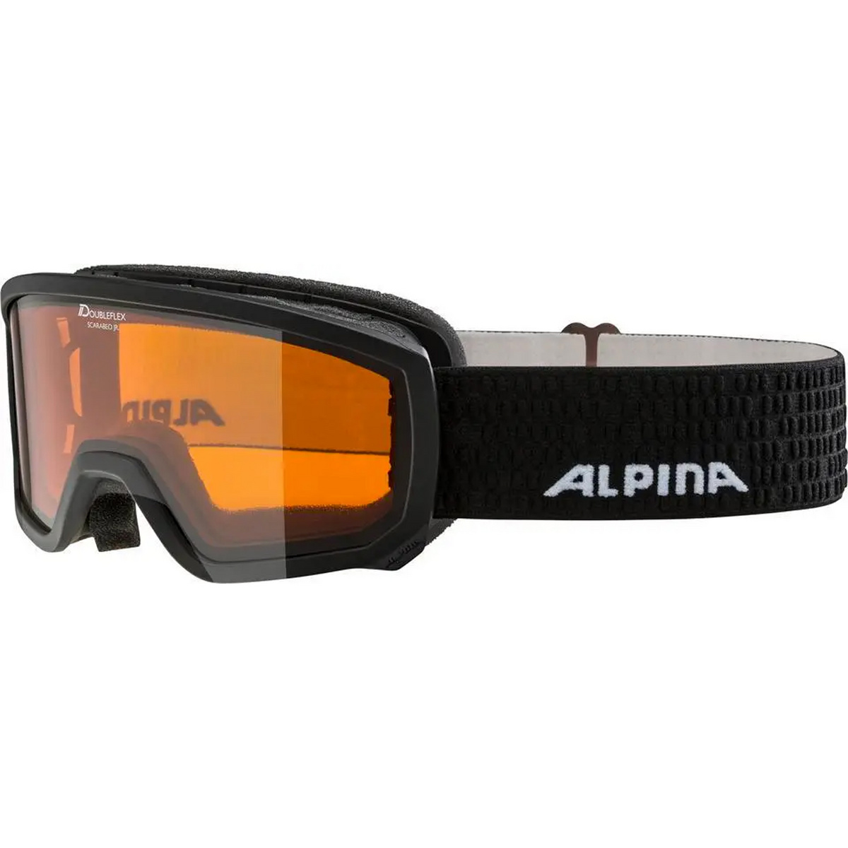 Alpina Lunettes de ski Scarabeo Doubleflex (taille S, Noir)