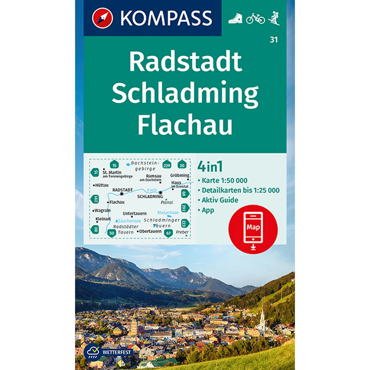 Image of Kompass Verlag WK 31 Radstadt - Schladming - Flachau