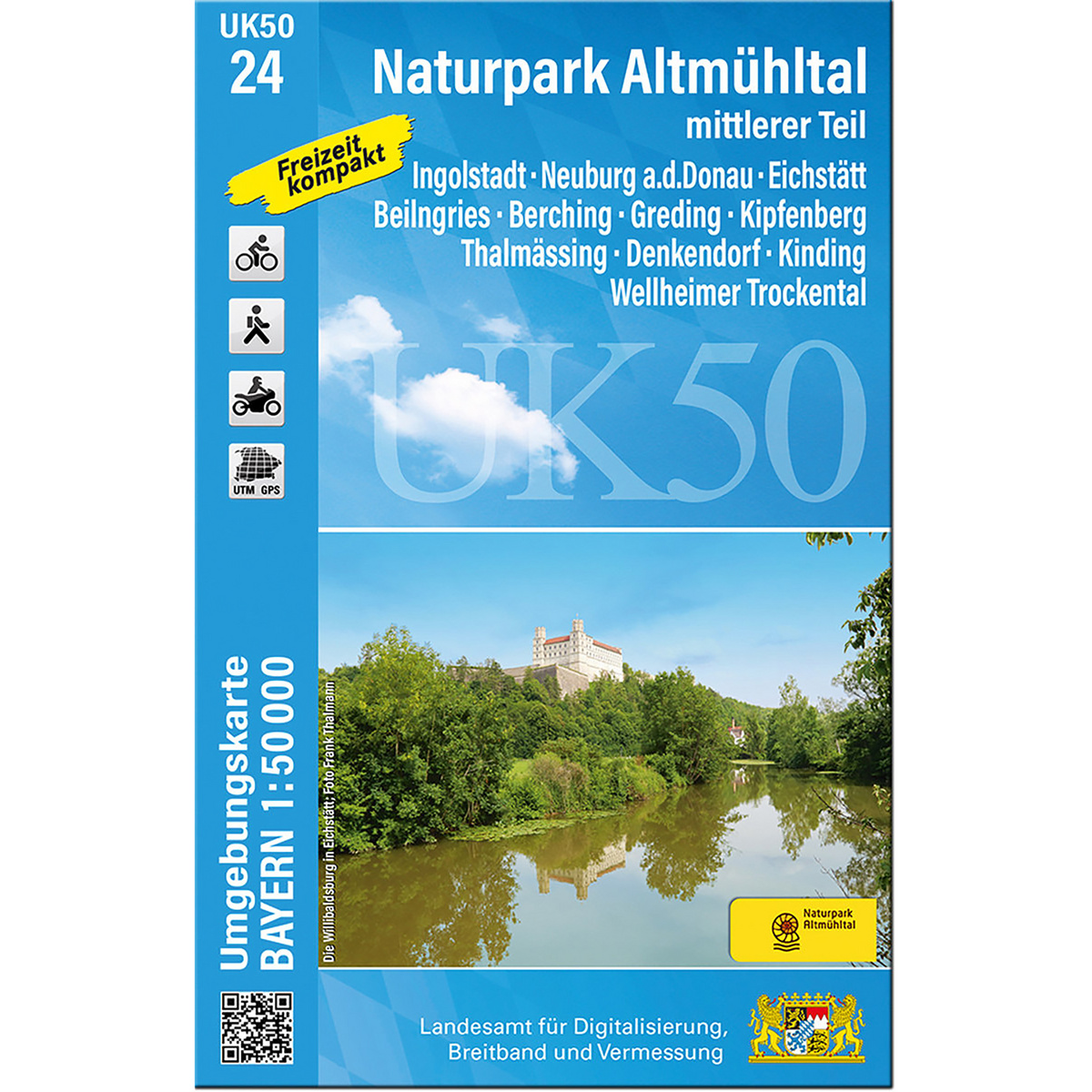 Image of Landesamt Digitalisierung, Breitband, Vermessung UK 50-24 Naturpark Altmühltal, mittlerer Teil