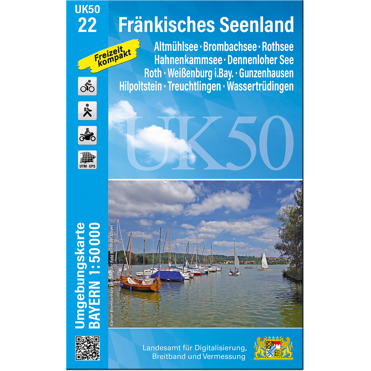 Image of Landesamt Digitalisierung, Breitband, Vermessung UK 50-22 Fränkisches Seenland