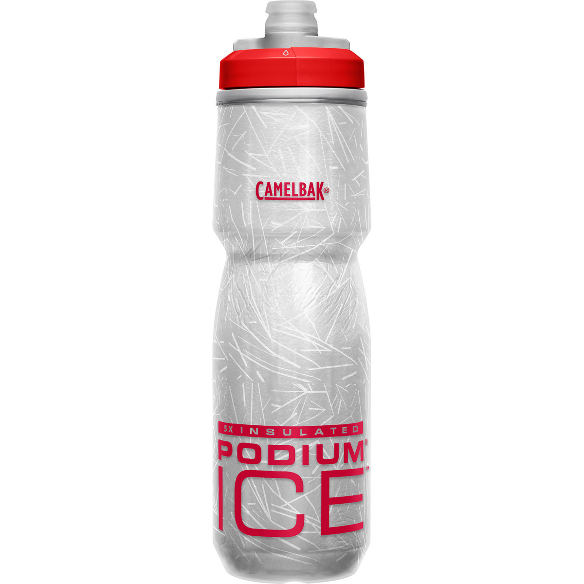 Camelbak Borraccia Podium Ice (Taglia 0.62L, Rosso)