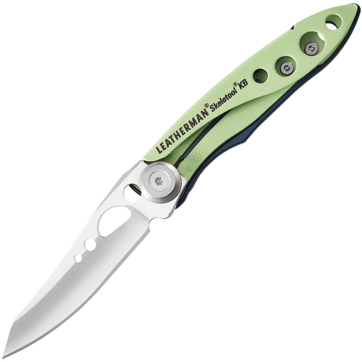 Leatherman Skeletool KB Klappmesser (Größe One Size, gruen)