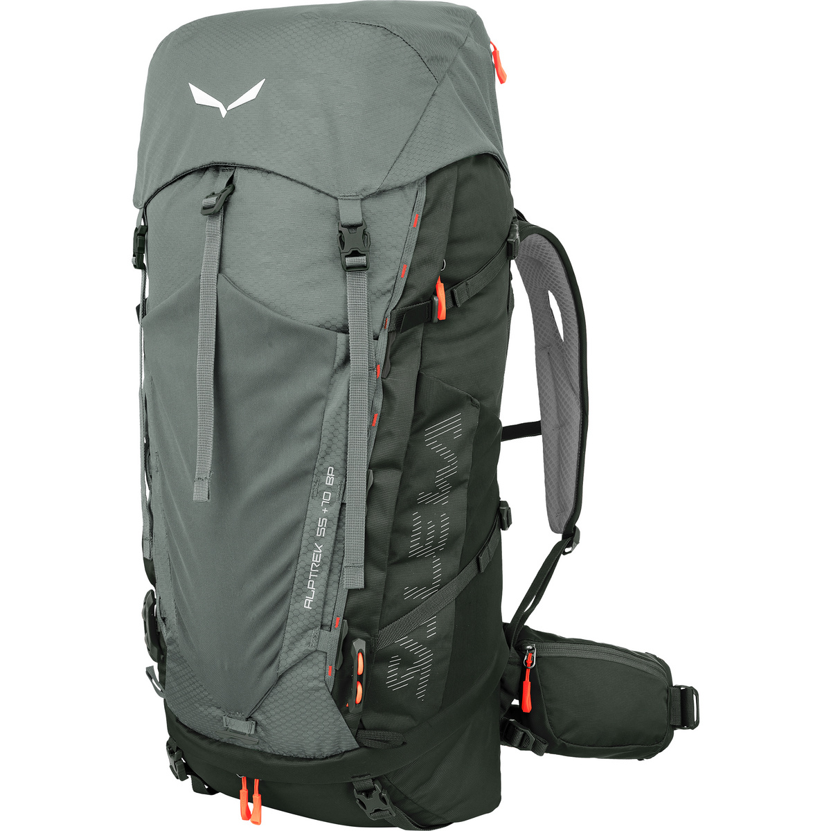 Salewa Alptrek 55 Wanderrucksack (Größe 55L, grau)