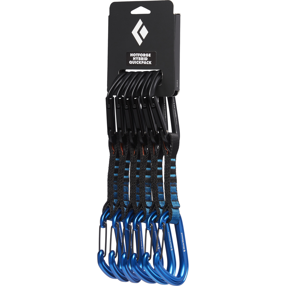 Black Diamond Hotforge Hybrid Expressset 12 cm 6er Pack (Größe 12CM, blue)