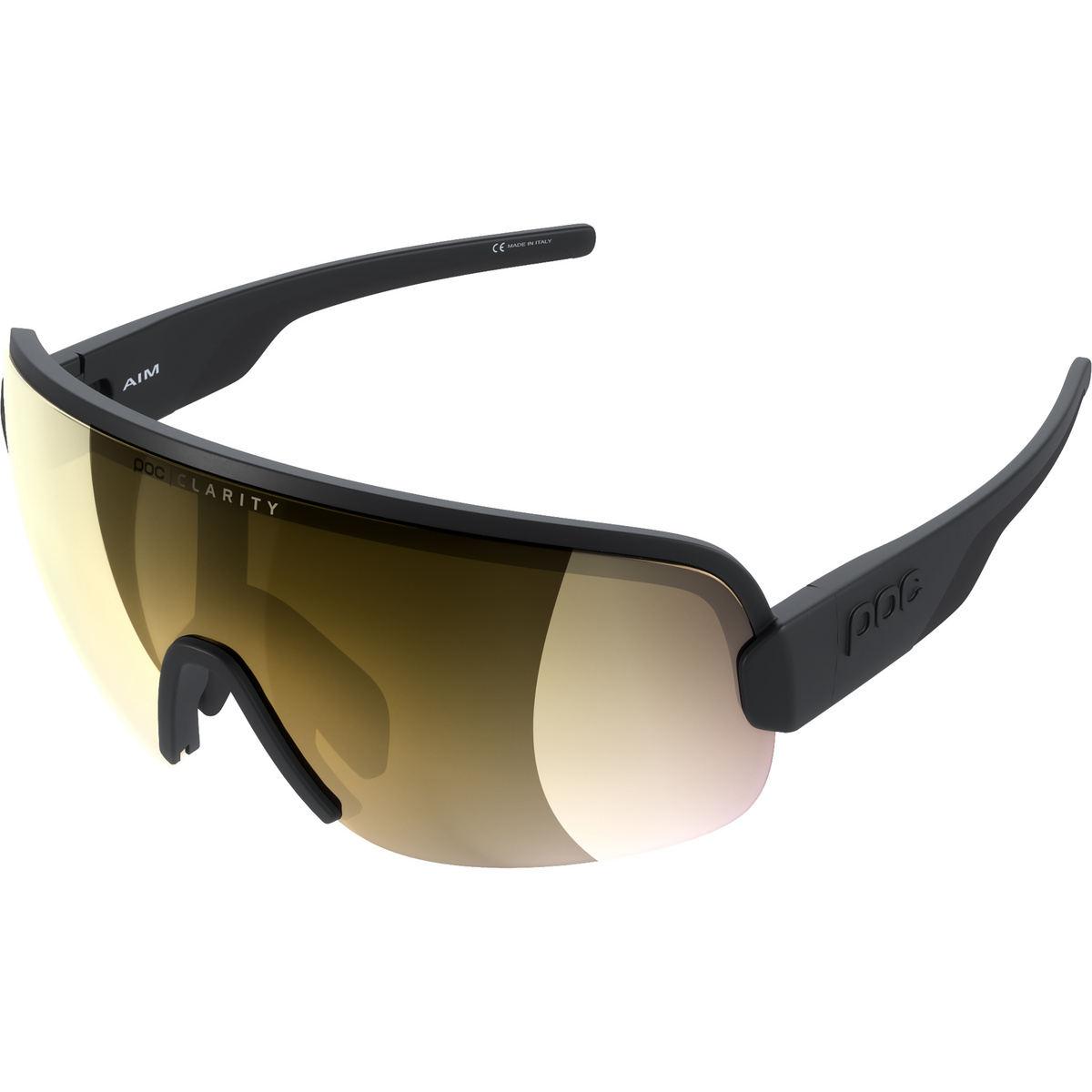 POC Aim Sportbrille (Größe ONE SIZE, schwarz)
