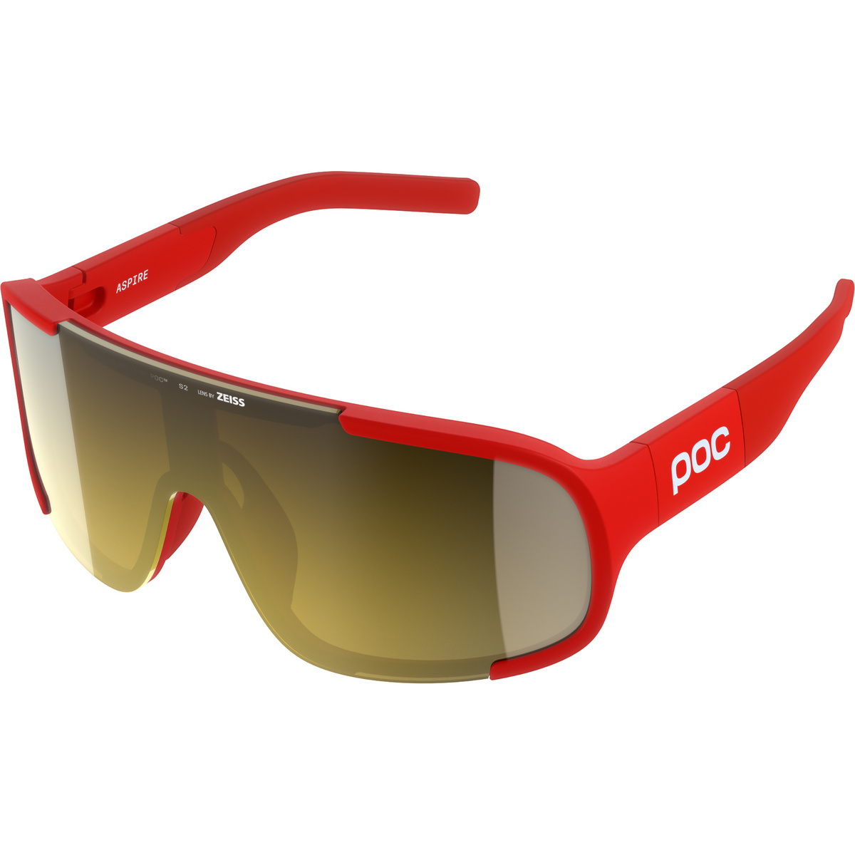 POC Aspire Sportbrille (Größe ONE SIZE, rot)