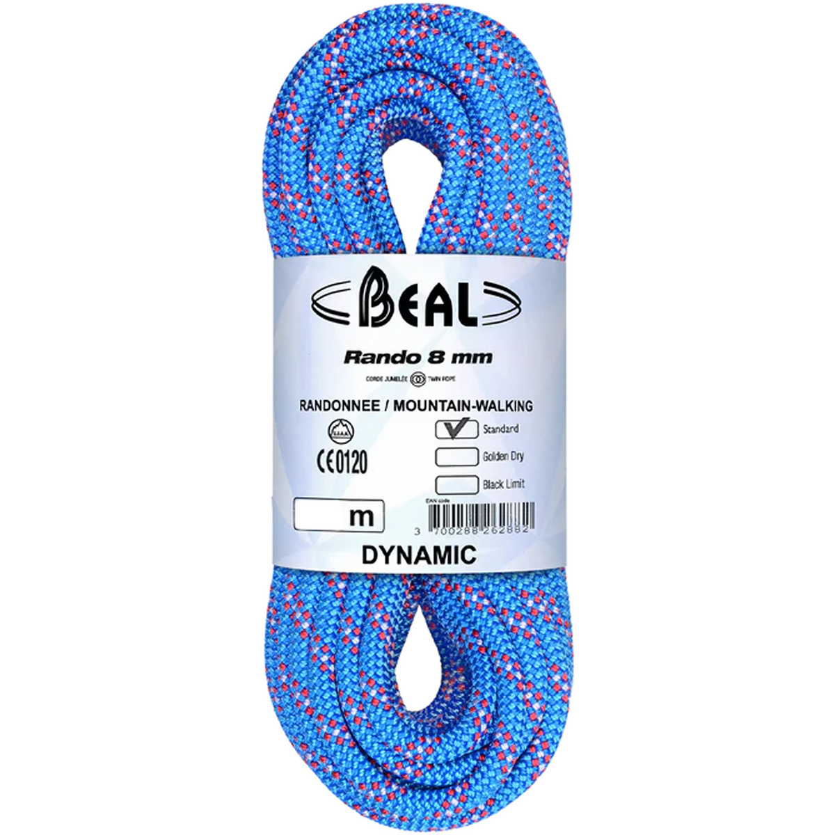 Beal Rando 8mm Zwillingsseil (Größe 20m, blau)