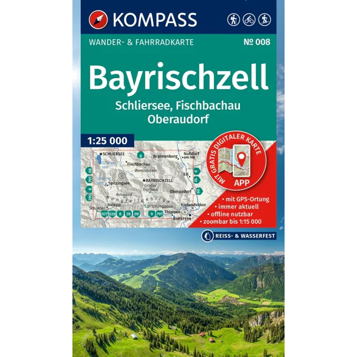 Image of Kompass Verlag WK 008 Bayrischzell - Schliersee