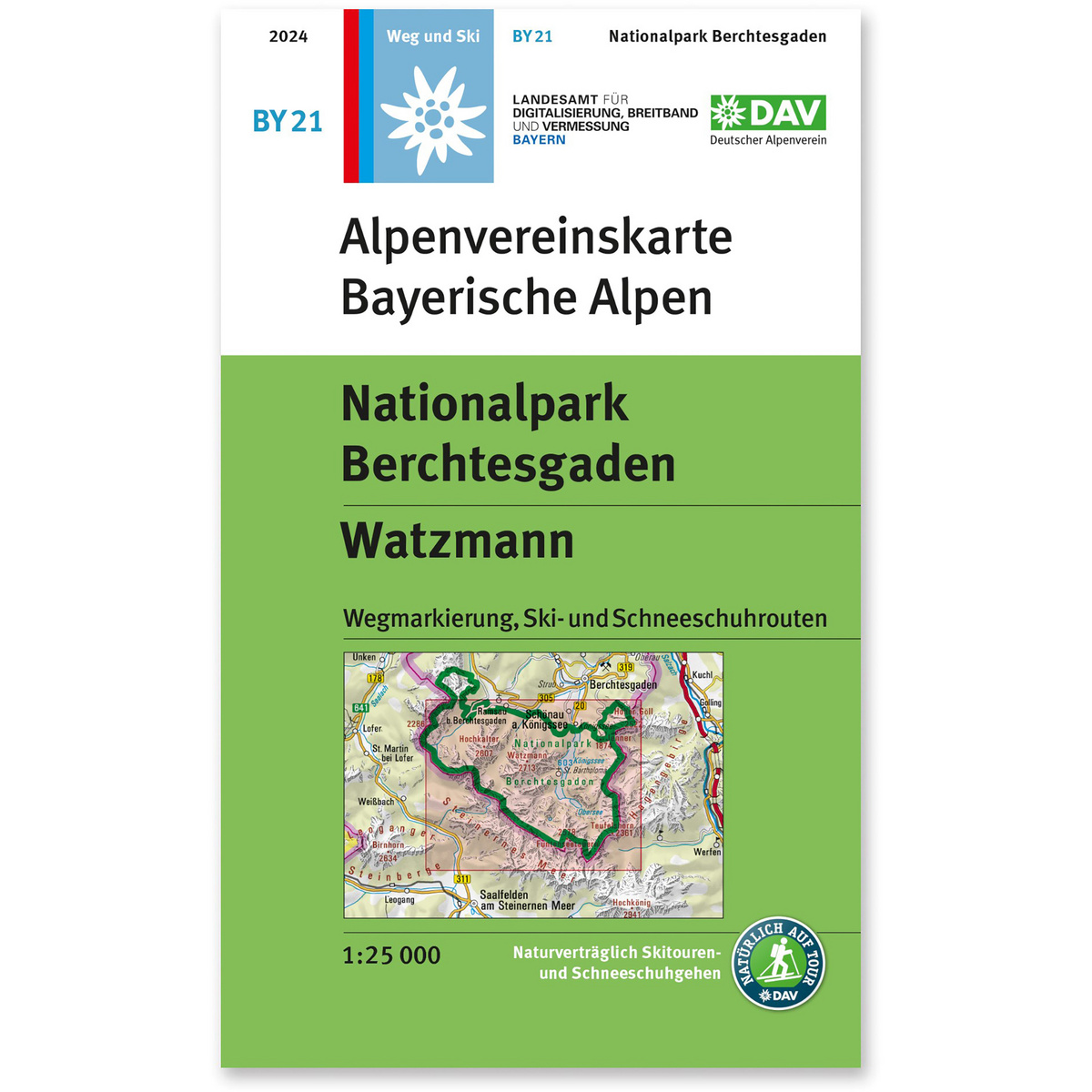 Image of DAV AV-Karte BY 21 Nationalpark Berchtesgaden, Watzman