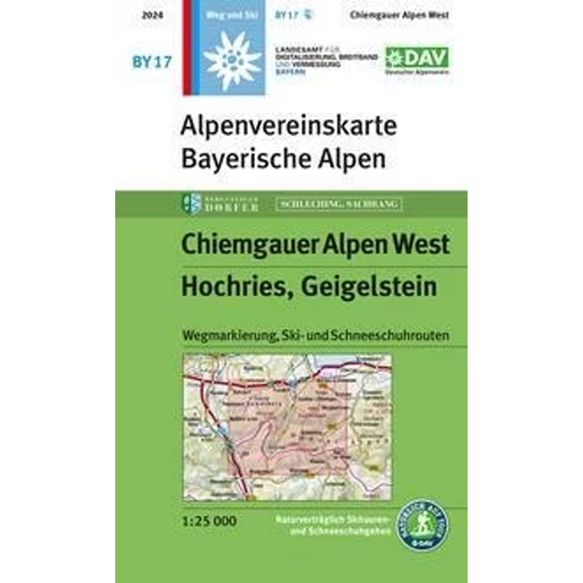 Image of DAV AV-Karte BY 17 Chiemgauer Alpen West, Hochries