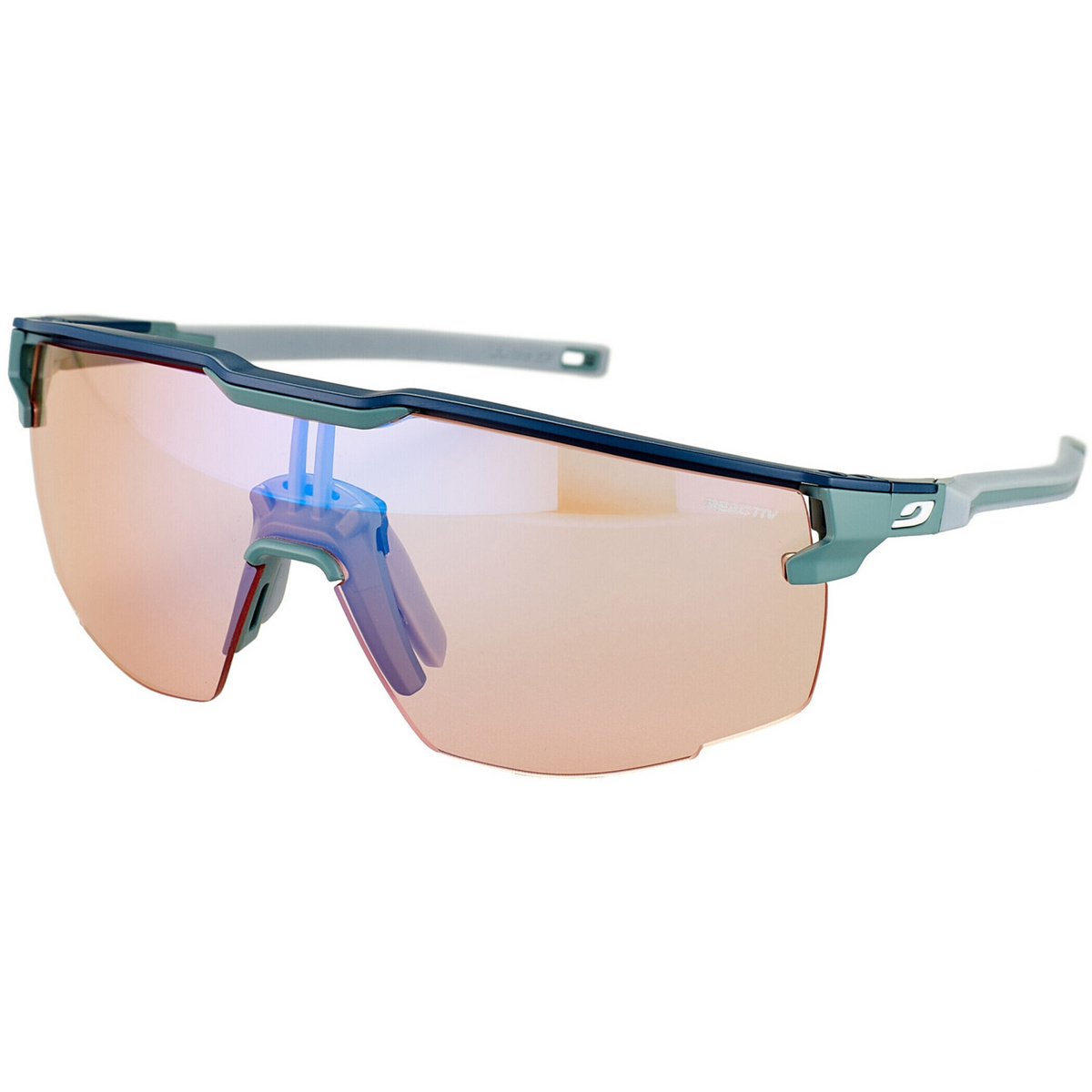 Julbo Lunettes de sport Ultimate Reactiv Performance 1-3 (taille One Size, Bleu)