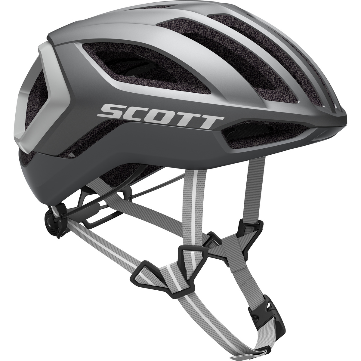 Scott Centric Plus Fahrradhelm (Größe 51-55CM, silber)