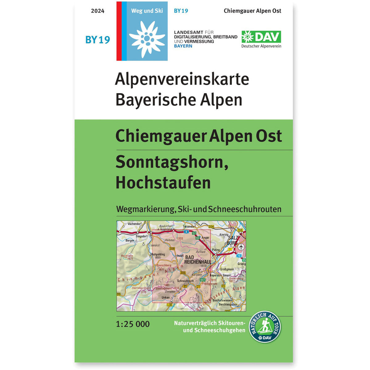 Image of DAV AV-Karte BY 19 Chiemgauer Alpen Ost, Sonntagshorn