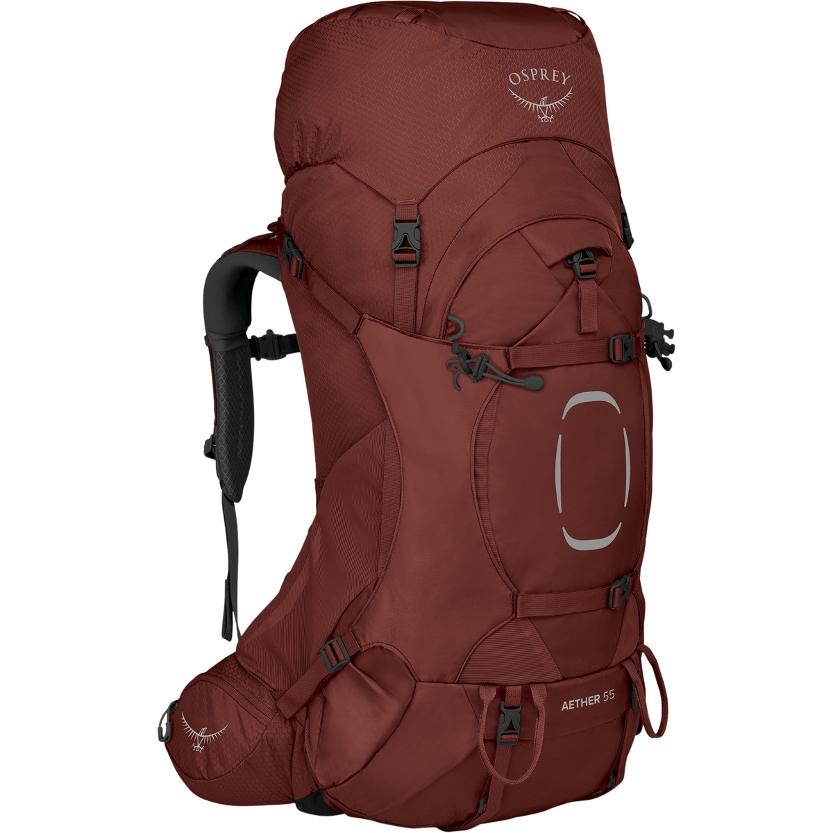 Osprey Herren Aether 55 Rucksack (Größe 55L | S-M, rot)