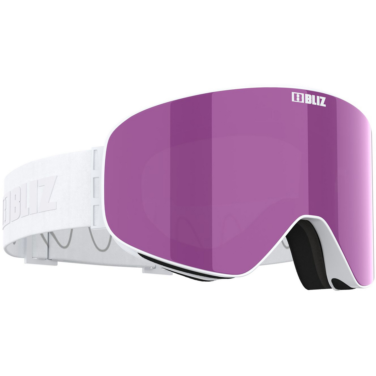 Bliz Flow Skibrille (Größe One Size, weiss)