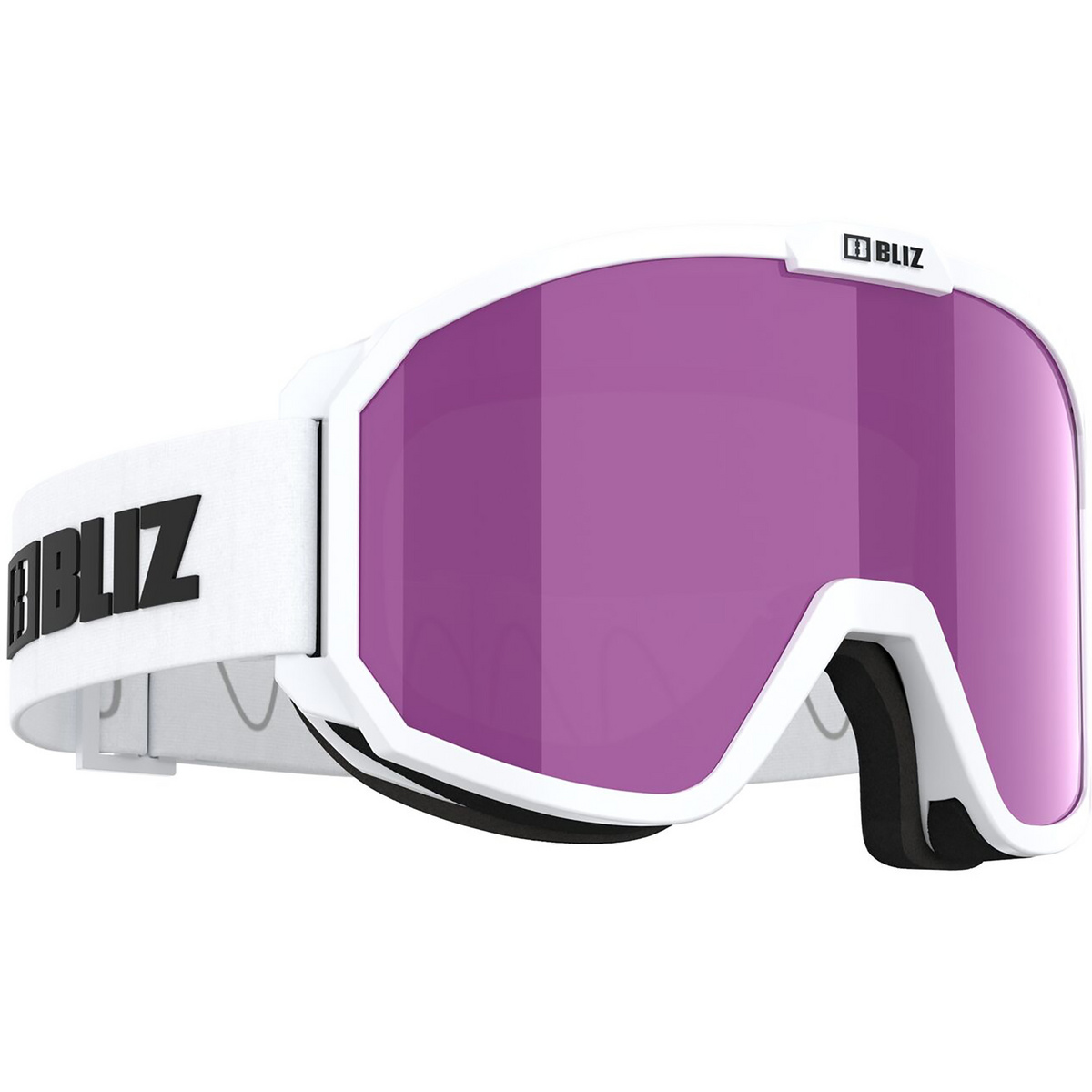 Bliz Rave Skibrille (Größe One Size, weiss)